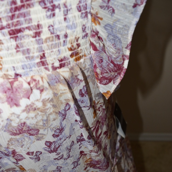 TRIXXI Junior smocked mock neck shift dress - Picture 5 of 7